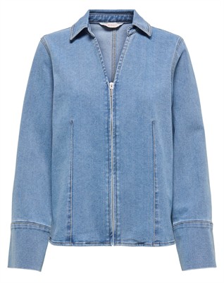 Frida Zip Denim Hemd